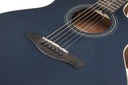 Ibanez Grand Auditorium 6-String Acoustic-Electric Guitar (Dark Tide Blue Flat)