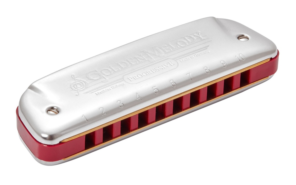 HOHNER Harmonica, Golden Melody Progressive, D