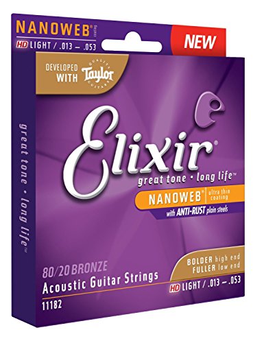 Elixir Polyweb Phosphor Bronze HD Light Gauge Acoustic Strings