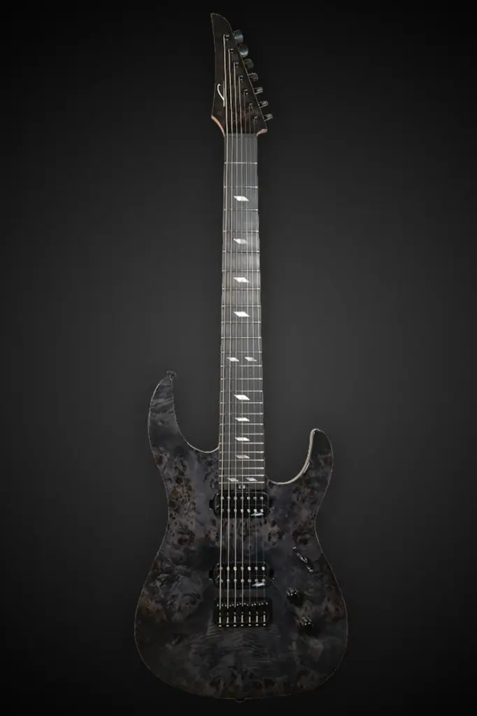 Legator Guitars - Ninja Super Shred 7-string Std-scale - Black Burl