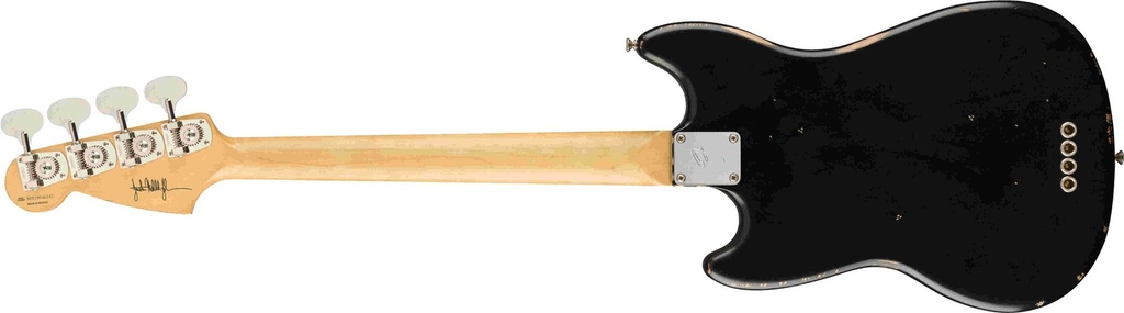 Fender - JMJ Road Worn Mustang Electric Bass Guitar - Black
