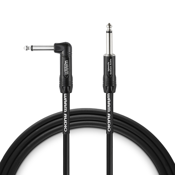 Warm Audio - Pro Series - 1 End Rgt-Angle Instrument Cable 20' (6.1 m)