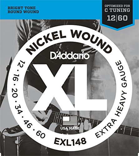 D'Addario - EXL148 Nickel Wound Electric Guitar Strings - Extra-Heavy  12-60