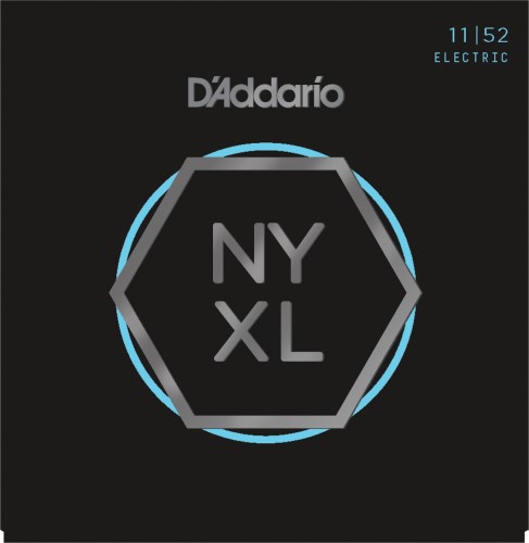 D Addario NYXL1152 Nickel Wound Electric Guitar Strings  Medium Top / Heavy Bottom  11-52