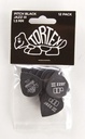 Dunlop - Tortex Pitch Black Jazz Guitar Picks - 1.5 Mm - 12 Pack