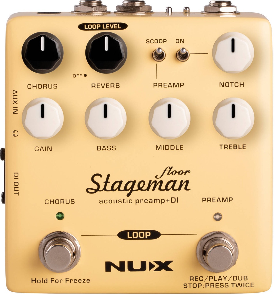 NUX - NAP-5 Stageman Floor Acoustic Preamp DI Pedal