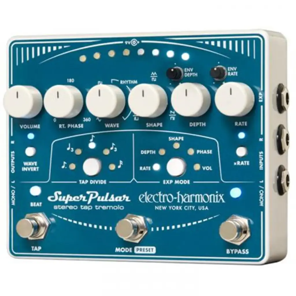 Electro-Harmonix - Super Pulsar Stereo Tap Tremolo