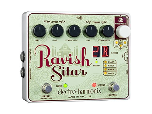 Electro-Harmonix Ravish Sitar Emulator Pedal with Selectable Decay Speed