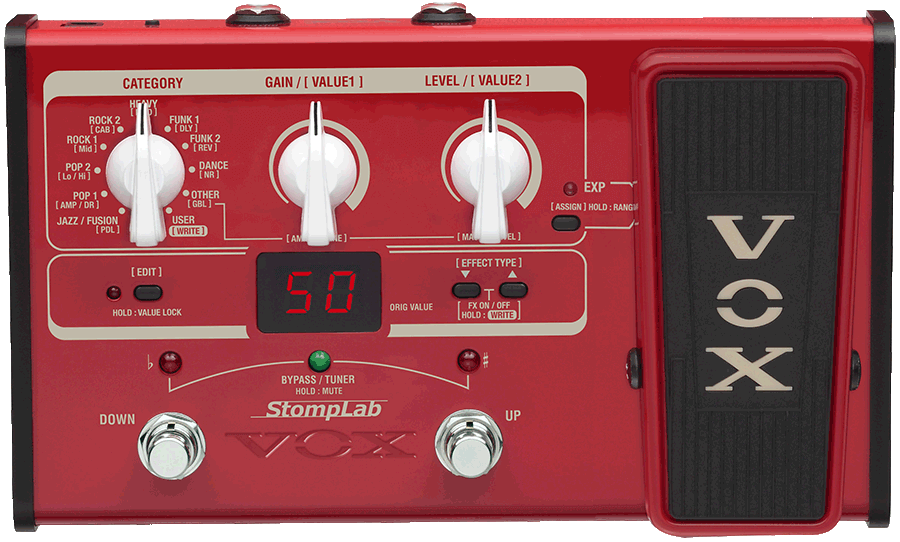 VOX - Stomplab 2B - Modeling Bass Effect Processor incl pdl