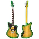 Vintage - REVO Series 'Integra' Guitar ~ Green/Yellow Burst