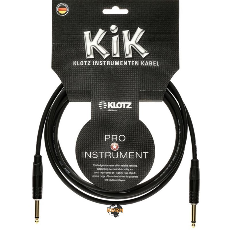 Klotz - KIKKG6.0PPSW Instrumentenkabel KIK 6,0 M