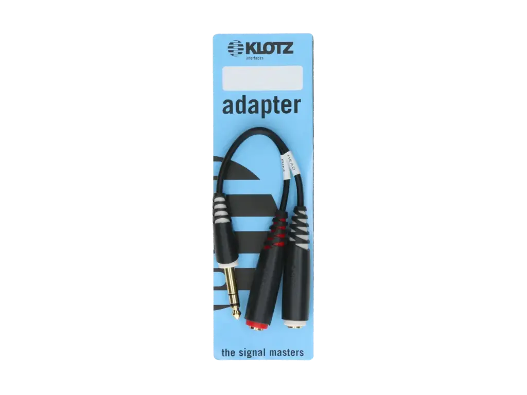KLOTZ - Y adapter TRS 6.3 mm - 2 x TS socket 6.3 mm