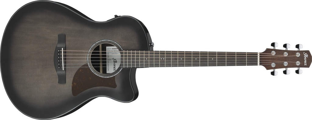 Ibanez - Advanced Auditorium 6-String Acoustic-Electric Guitar (Transparent Charcoal Burst Low Gloss)
