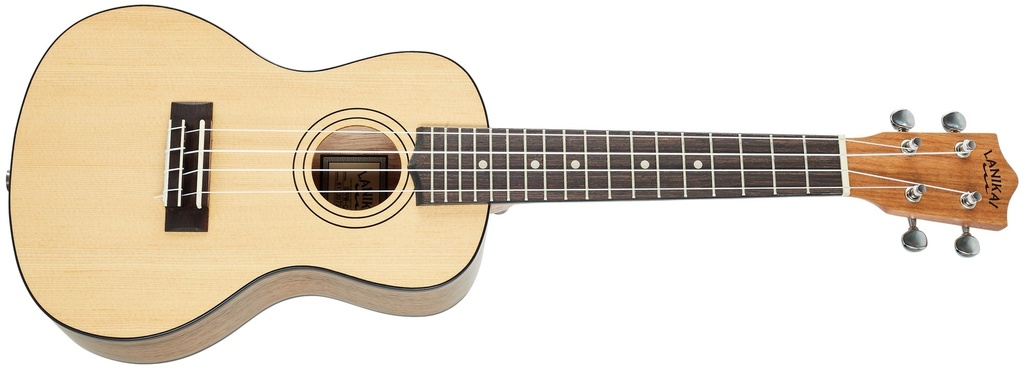 LANIKAI - Concertukelele, Spruce Pacific Walnut Serie, Tas