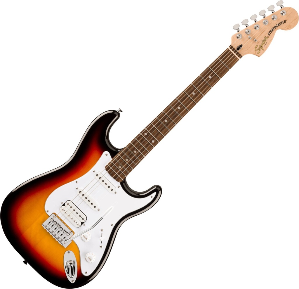 Squier - Affinity Series Stratocaster Junior HSS Electric Guitar 3-Color Sunburst
