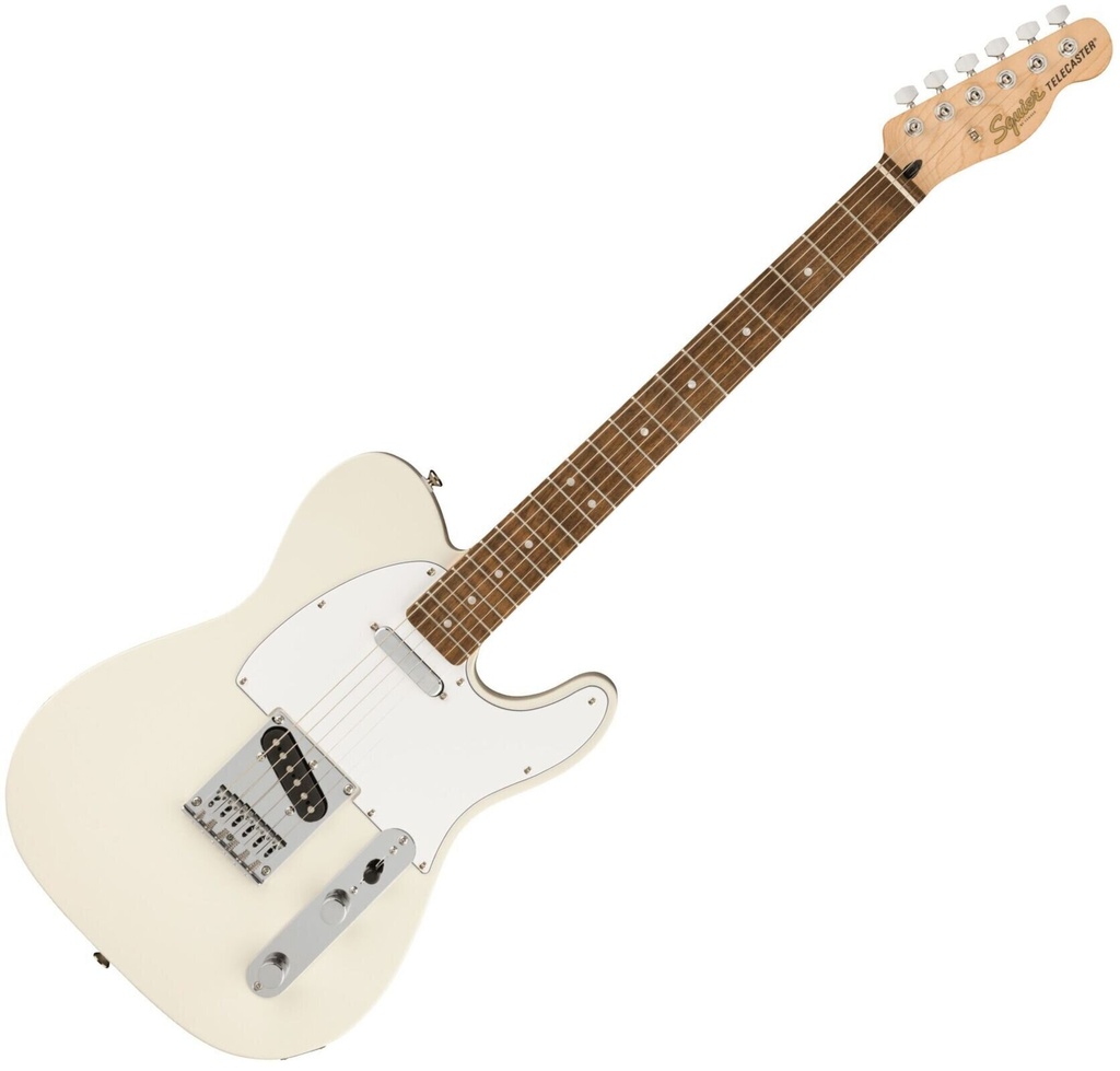 Squier - Affinity Series Telecaster Electric Guitar - Olympic White with Laurel Fingerboard