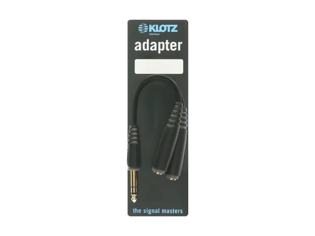 KLOTZ - headphone distribution - compact TRS 6.3 mm - 2 x TRS socket 6.3 mm