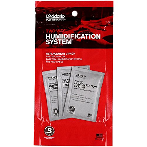 D'Addario - Humidipak Two-Way Humidity Control System Replacement Packets for Guitars (3-Pack)
