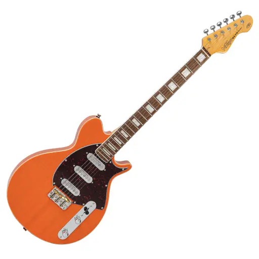 [VRV800TO] Vintage - REVO Series 'Vision' Electric Guitar -Trans Orange