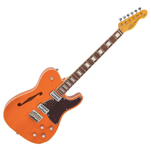 [VRD850TO] Vintage - REVO Series 'Midline' Electric Guitar - Trans Orange