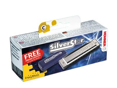 HOHNER Mondharmonica, Silver Star, C, kleine doos