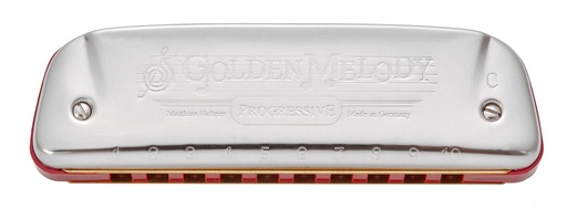 HOHNER Harmonica, Golden Melody Progressive, D