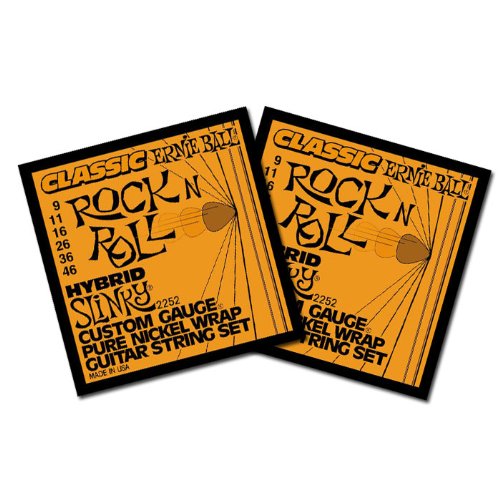 [2251] Ernie Ball Hybrid Slinky Classic Pure Nickel Wrap Electric Guitar Strings 9-46