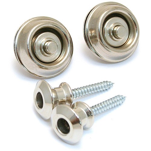 [SLS1031N] Dunlop - Nickel Finish Dual Straplock