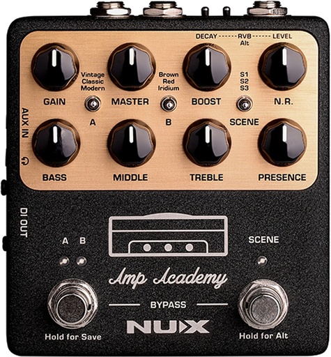 [NGS-6] Restored NUX Amp Academy Amp Modeler  IR Loader and Effects Pedal Black (Refurbished)