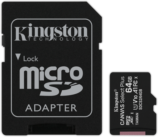 KINGSTON - 64gb Micro SD + sd-adaptor 