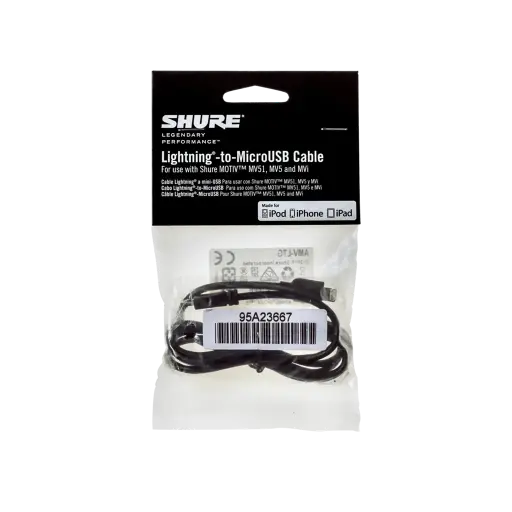 [AMV-LTG] Shure AMV-LTG Lightning-to-MicroUSB Cable