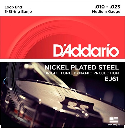 [EJ61] D`Addario J61 Medium Banjo Strings