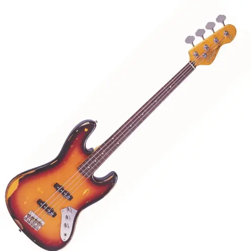 [V74MRJP] Vintage - V74 ICON Fretless Bass ~ Sunset Sunburst