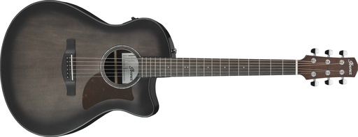 [AAM70CETBN] Ibanez - Advanced Auditorium 6-String Acoustic-Electric Guitar (Transparent Charcoal Burst Low Gloss)