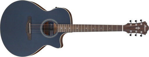 [AE100DBF] Ibanez - Grand Auditorium 6-String Acoustic-Electric Guitar (Dark Tide Blue Flat)