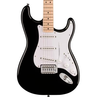 [0373152506] Squier - Sonic Stratocaster 6-String Right-Handed Electric Guitar with Poplar Body (Black)
