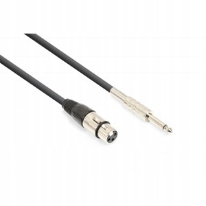 [CX314-6] Vonyx - Kabel Xlr (f) Jack 6.3mm Mono 6m 