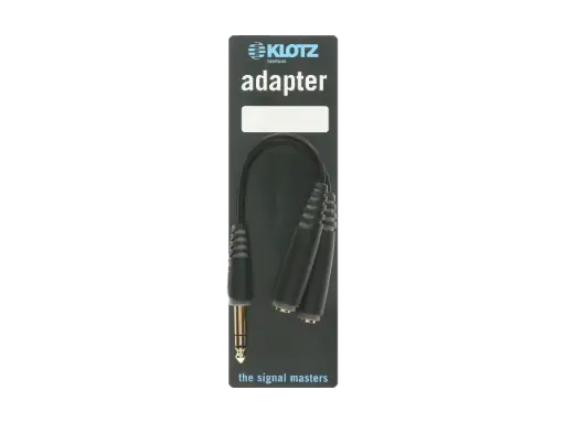 [AYB-1] KLOTZ - headphone distribution - compact TRS 6.3 mm - 2 x TRS socket 6.3 mm