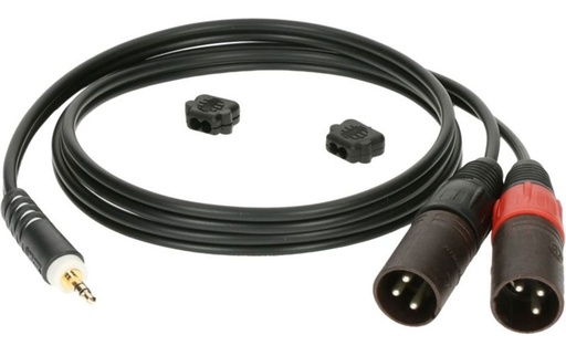 [AY9-0200] Klotz - 1x Mini Jack 3p- 2x XLR Male / Y-Kabel - 2 M