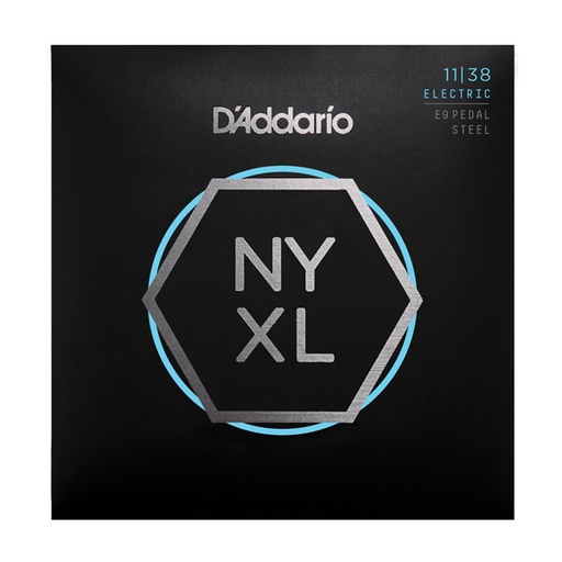 [NYXL1138PS] D'Addario - NYXL1138PS Regular Light 11-38 Nickel Wound Pedal Steel Guitar Strings